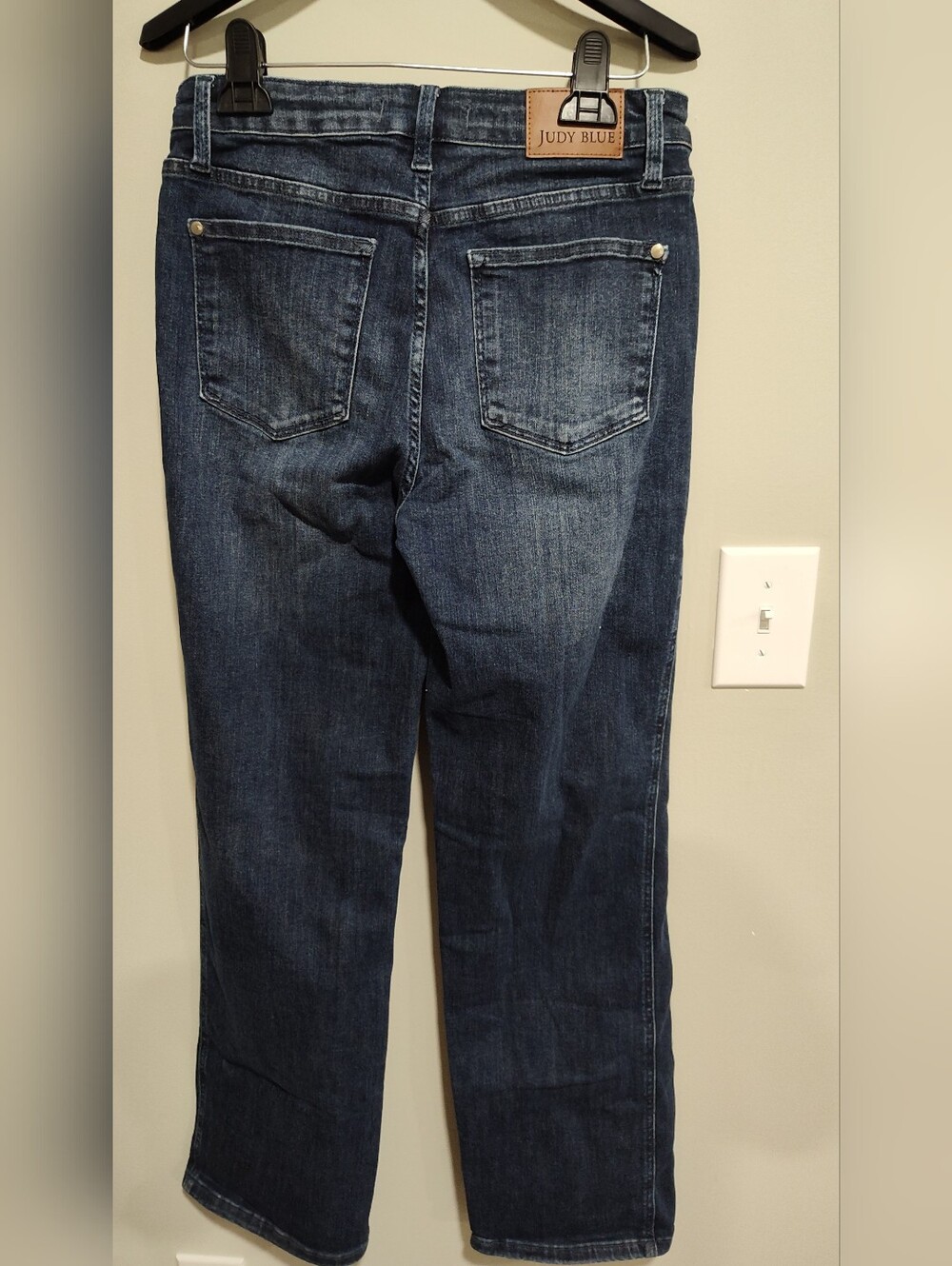 Judy Blue Straight Leg Blue Jeans Women’s 9/29 Dark Wash High Rise - JB88861 DK - Picture 6 of 13